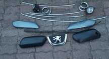 Zderzak peugeot 307 elementy zderzaka halogen listwa znaczek