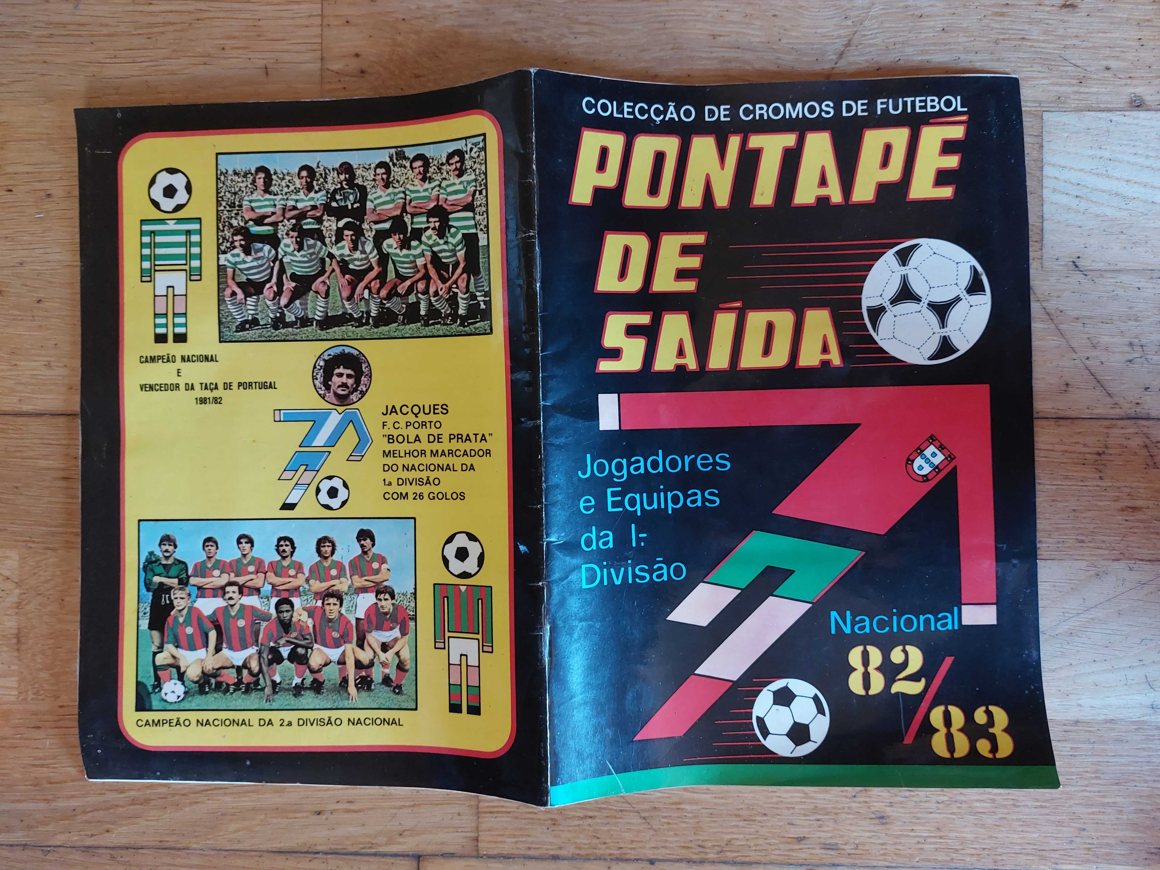 Caderneta de cromos "Pontapé da saída 82/83" - Completa