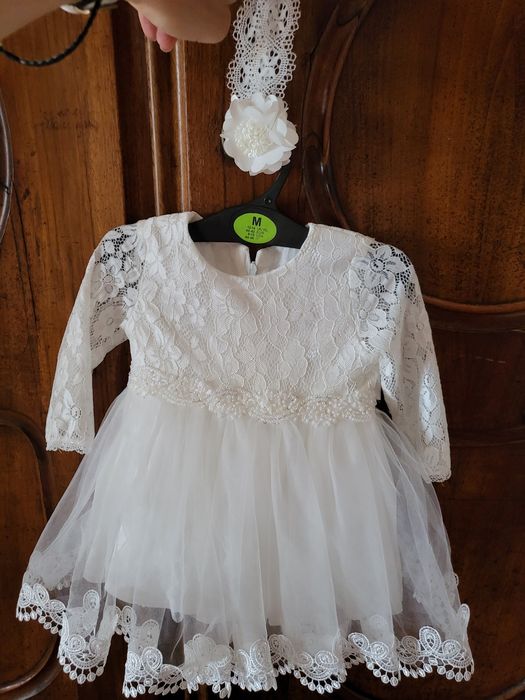 Sukienka na chrzest chrzciny r. 62 68