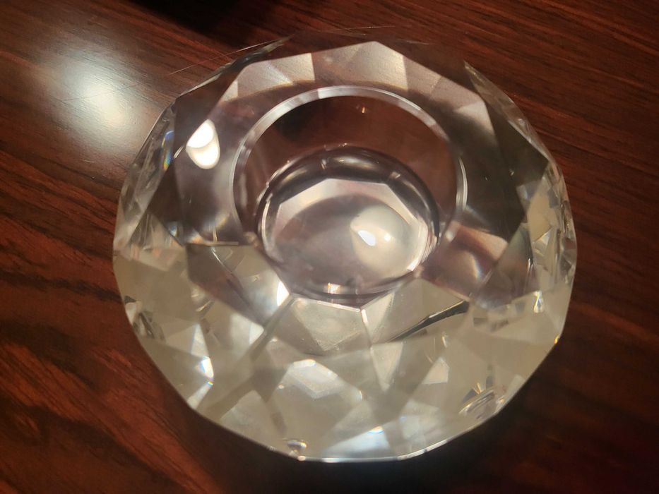 Porta velas em cristal da distinta marca RosenThal