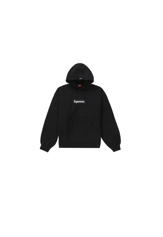 Новая Худи Supreme Box Logo Hooded Sweatshirt Black Hoodie Оригинал