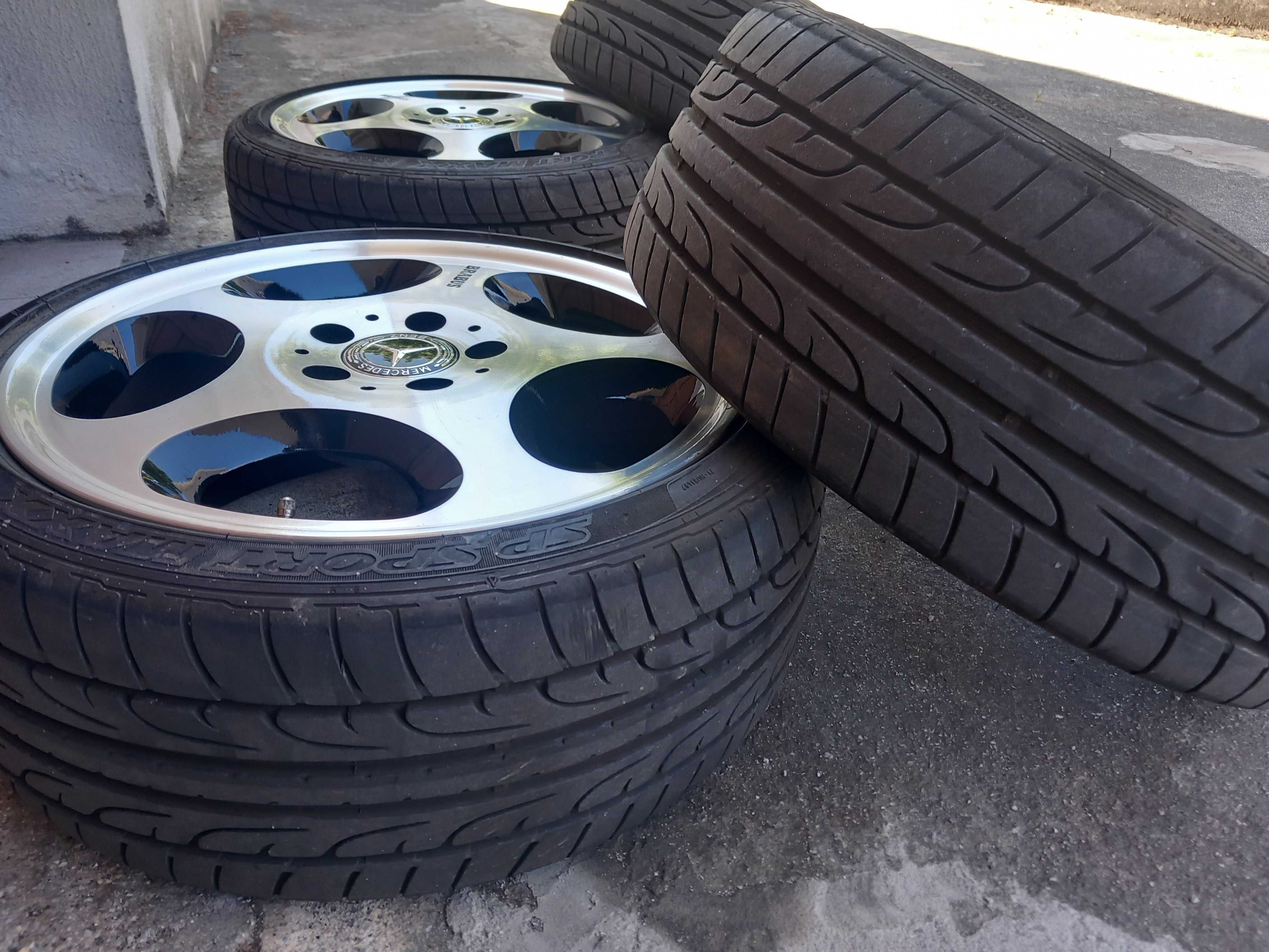 Jantes brabus mercedes 17 com pneus como novos