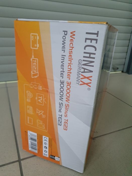 инвертор 3 Квт Technaxx TE23 с ЖК-дисплеем, Чистый синус. Германия.