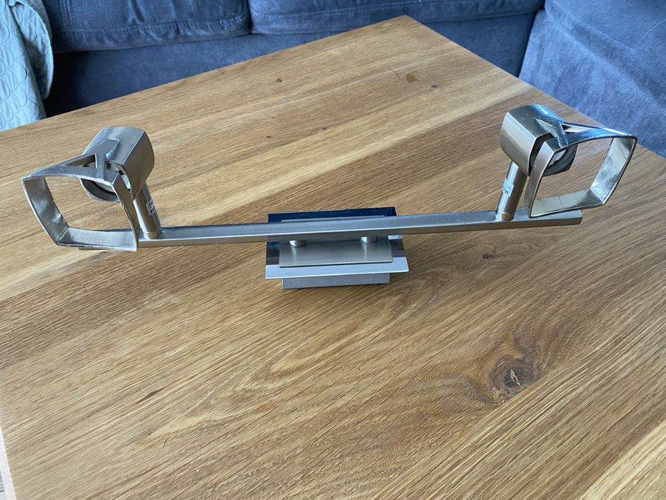 Kinkiet podwojny, satynowy