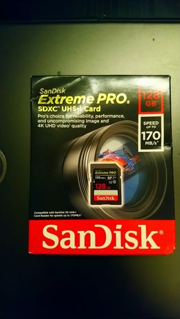 Karta pamięci SD Sandisk Pro Extreme 128Gb SDXC 170m/s - Okazja 1zł