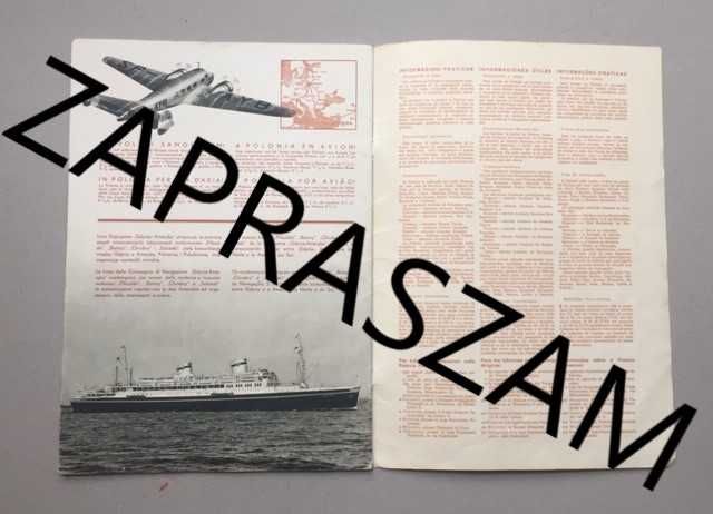 POLSKA POLONIA - folder reklamowy - lato 1939r. okładka Witold Chomicz