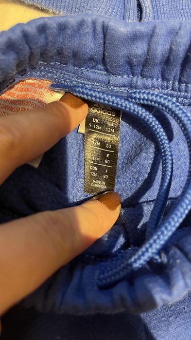 Dres welur plusz niebieski 74 80