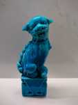 Foo Dog Porcelana Turquesa