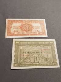 2 banknoty Austria 1944 r Zestaw