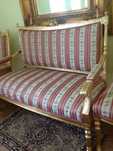 Kanapa sofa i dwa krzesła antyk