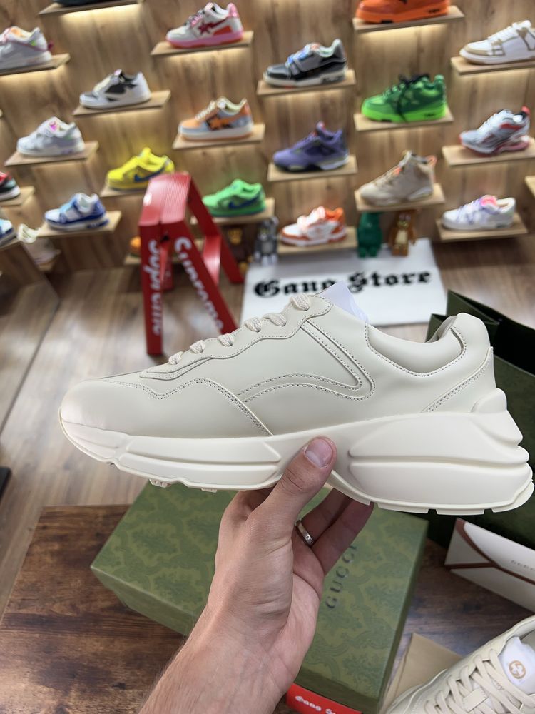 Кросівки Gucci Rhyton “Pikachu” Beige Logo
