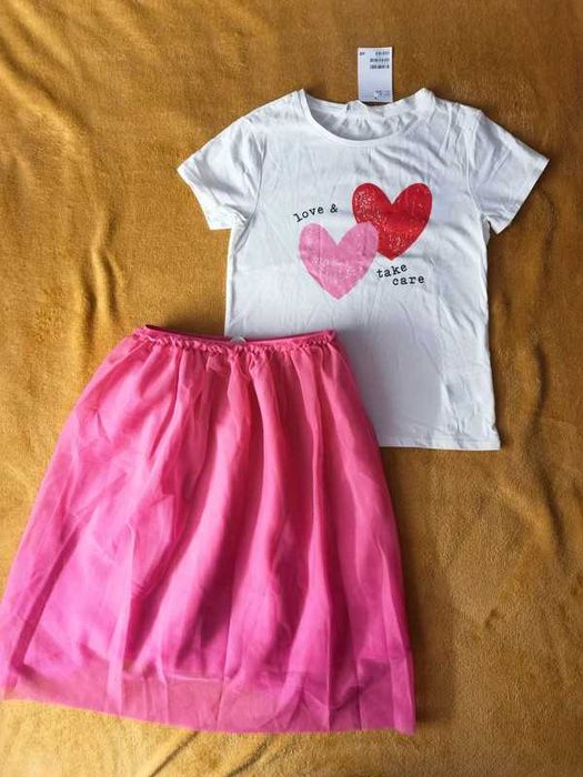 Komplet dziewczęcy rozm 122 H&M