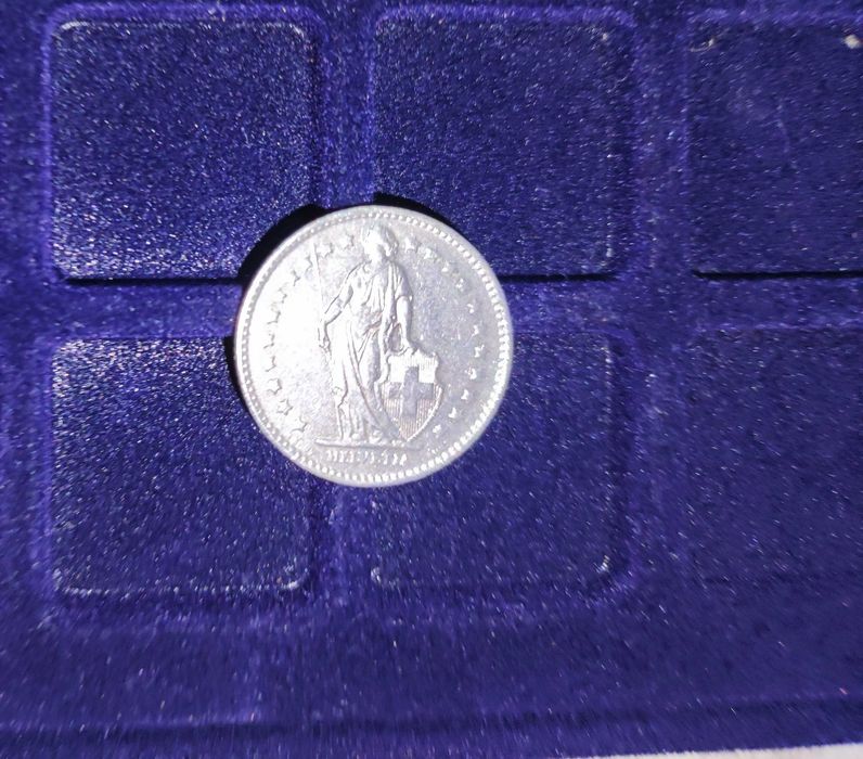 Moeda de 1 Franco Suíço de 1976