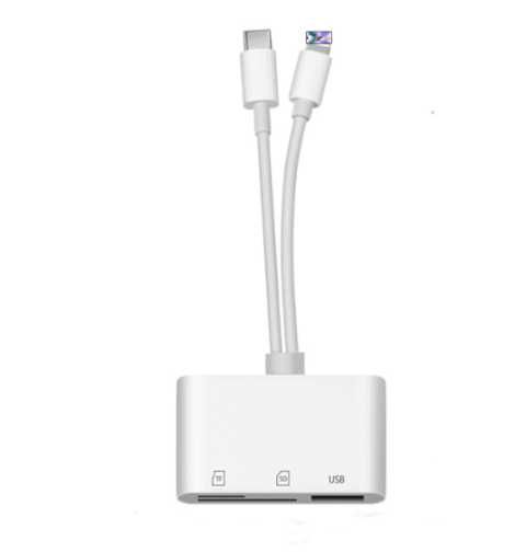 Adapter 3w1 Lightning USB C do SD/TF/USB