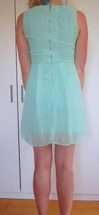 Miętowa zielona seledynowa sukienka tally weijl xs/s 34/36 NOWA Okazja