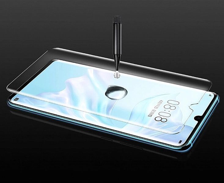 Szkło Hartowane Huawei P30 Pro Uv | Na Cały Ekran 3d + Lampa