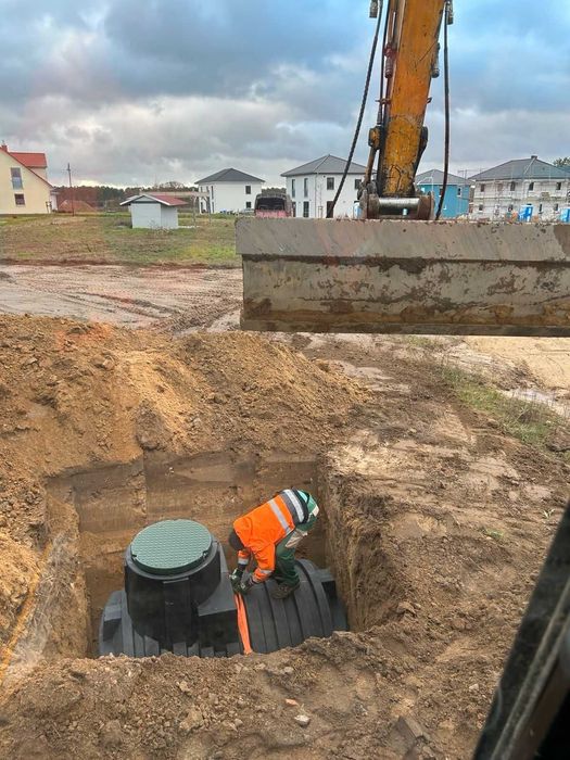 Wykopy i prace ziemne koparko-ładowarka, wynajem koparki