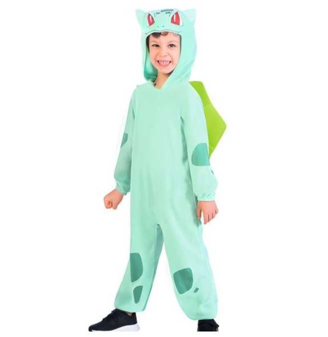 Kostium strój przebranie Pokemon Bulbasaur zielony Amscan r. 116