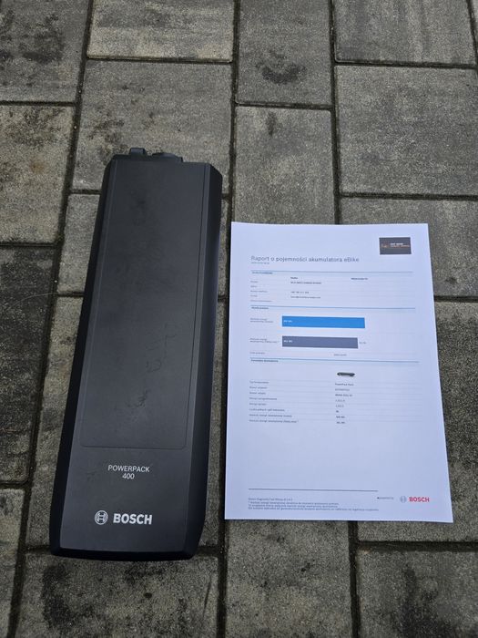 Bateria Akumulator BOSCH POWERPACK 400wh na bagażnik 80 cykli 90% spr