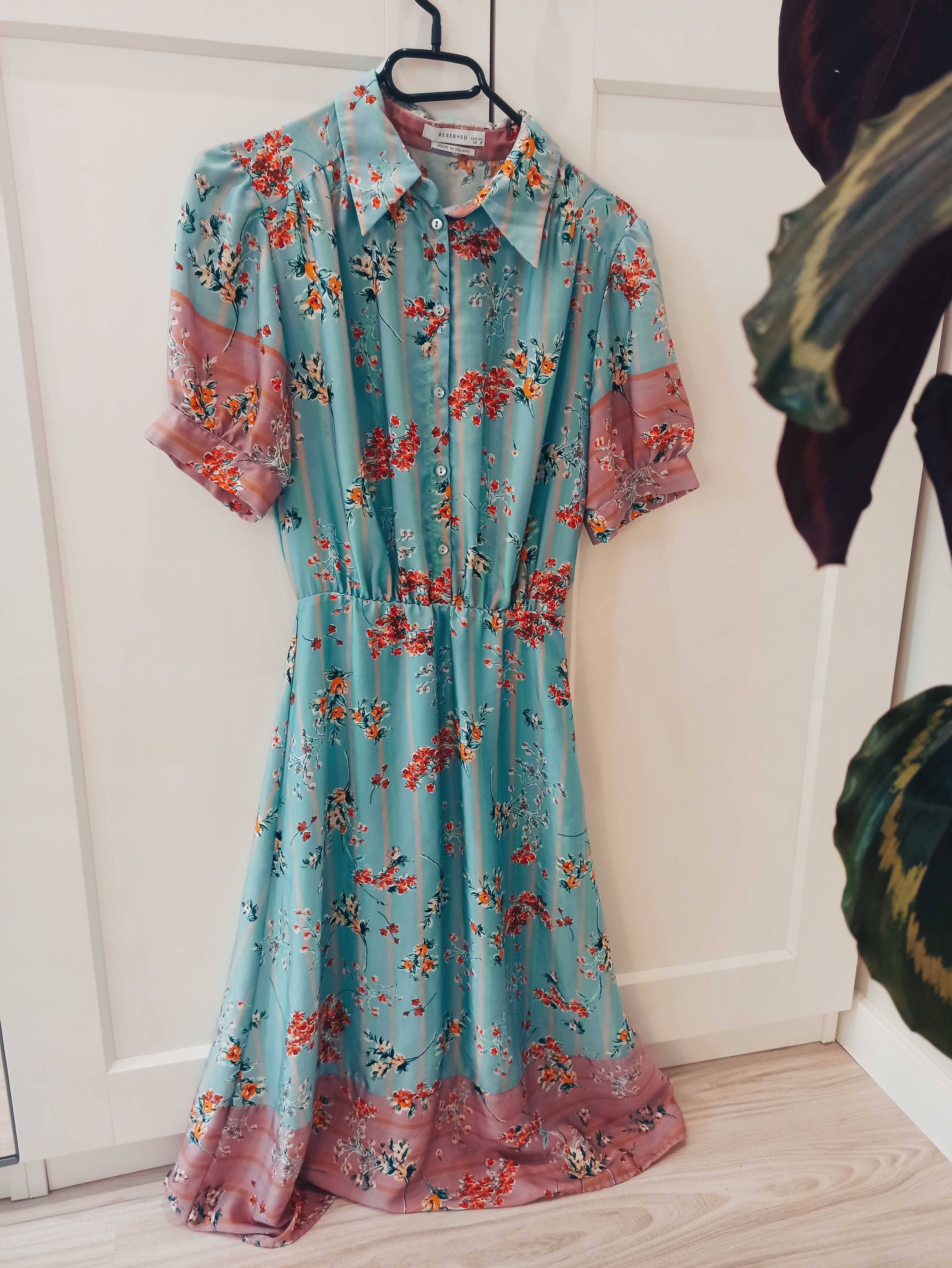 Sukienka retro Reserved vintage elegancka