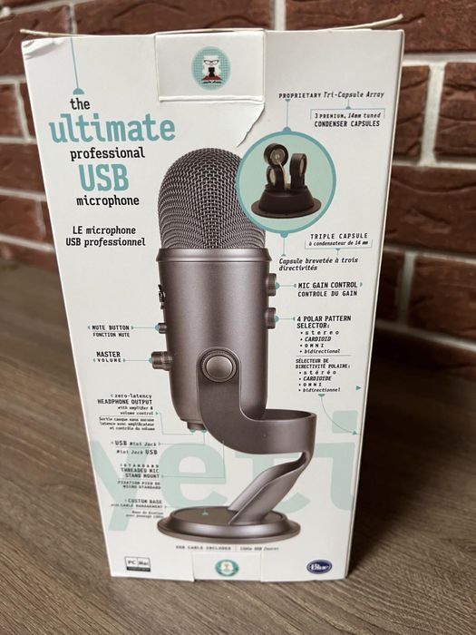 Мікрофон студійний Blue Yeti