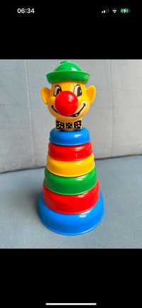 Fisher Price Piramida Kolorowa Klaun Układanka