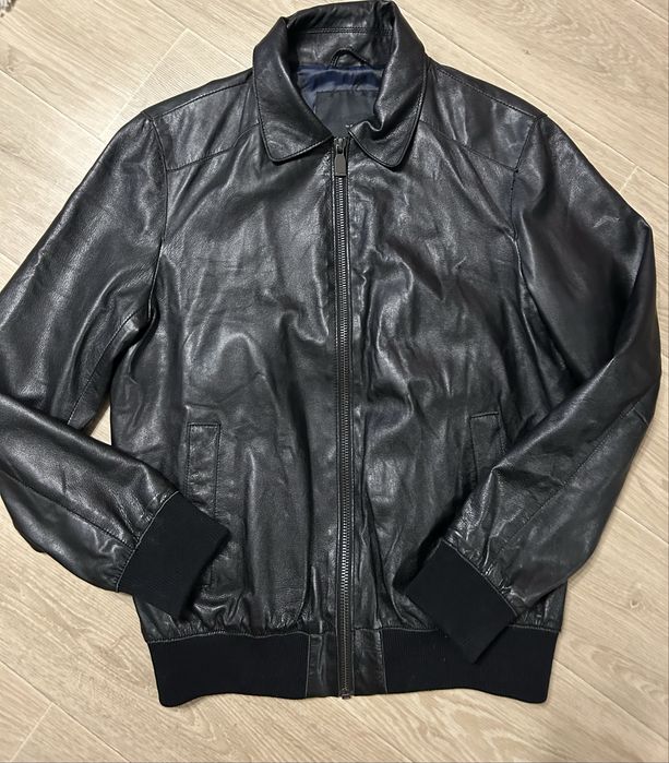 Шкіряна чоловіча куртка Zara, р.L