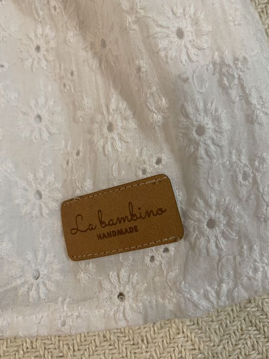 Sukienka handmade biała chrzciny ślub okazje komplet