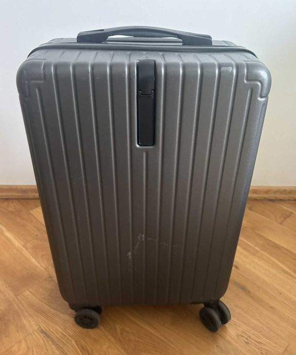 Lekka walizka kabinowa MASCLUB, grafitowa, TSA, stan bardzo dobry