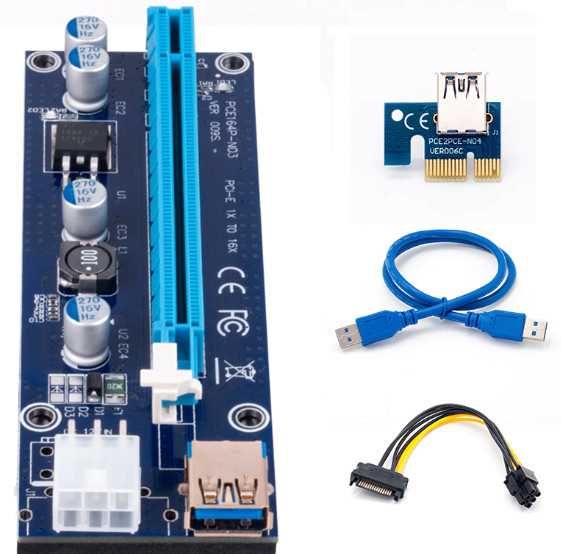 Riser PCI-E do kart graficznych/koparek kryptowalut