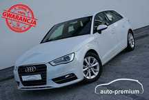 Audi A3 2.0TDI CR 150KM S-line pół skóra bi-xenon CZARNA PODSUFITKA *GWARANCJA