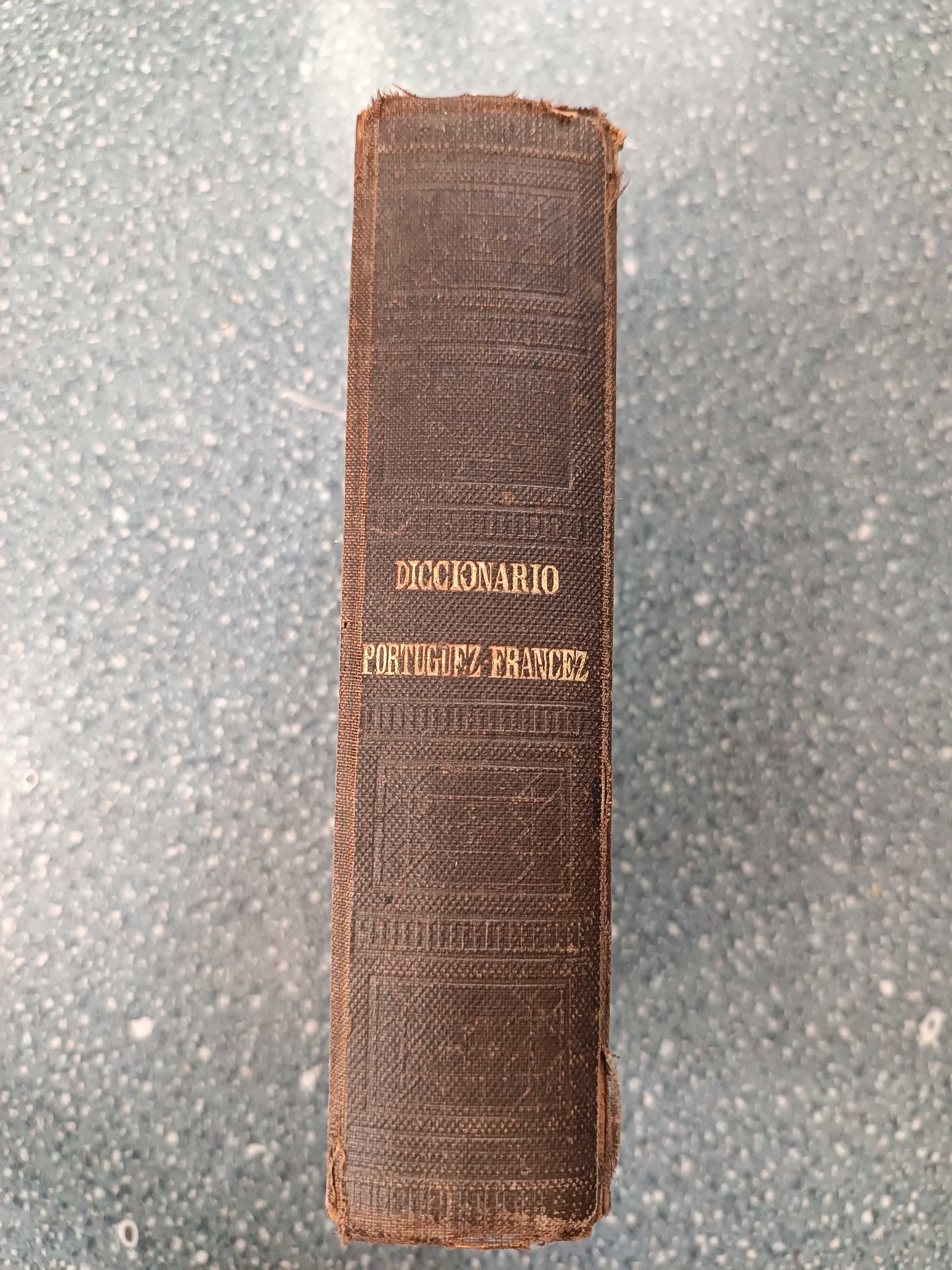 Dicctionario antigo 1883. Autografado pelo editor.