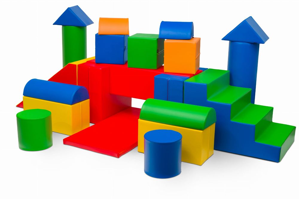 Zestaw kształtek rehabilitacyjnych konstrukcyjnych dla dzieci - Gigan