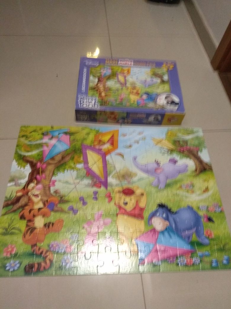 Disney Kubuś Puchatek Winnie the Pooh Puzzle 60 108 Domino Memory