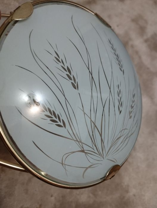 Скляний плафон з візерунком колосків