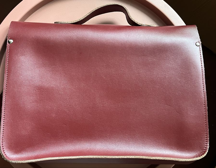 Шкіряна сумка-портфель