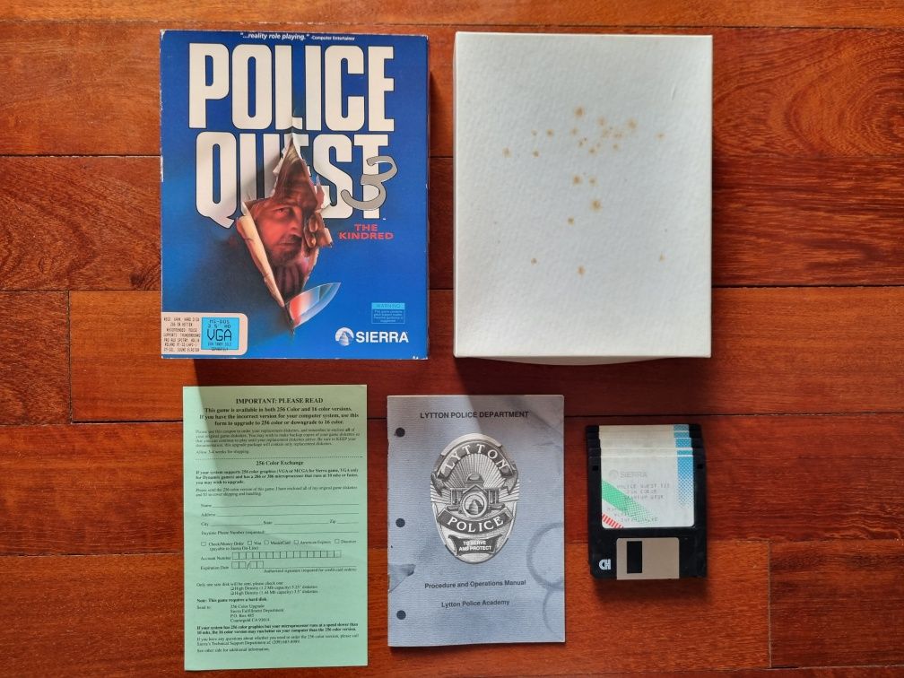 Police Quest 3 PC Big Box jogo computador IBM