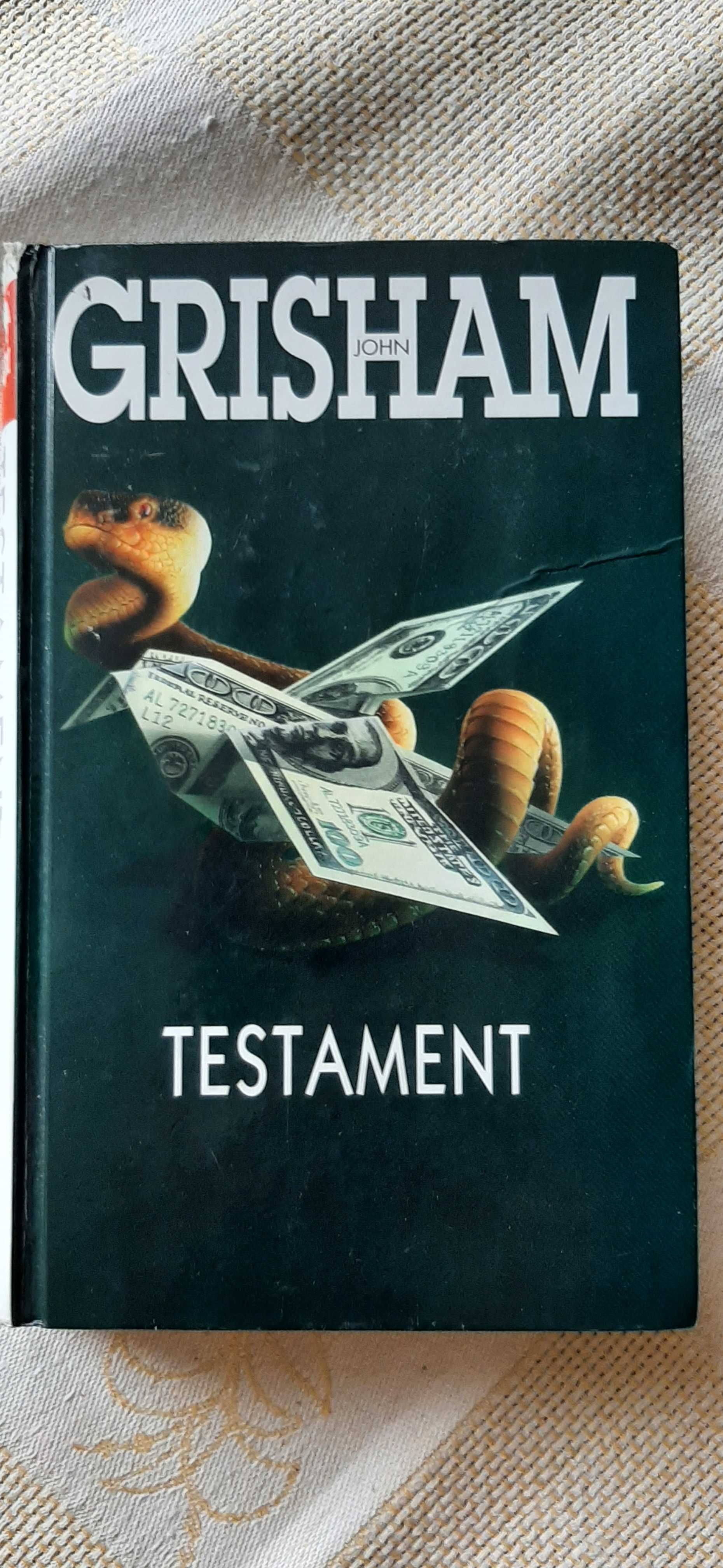 Książka "Testament " J.Grisham,  używana