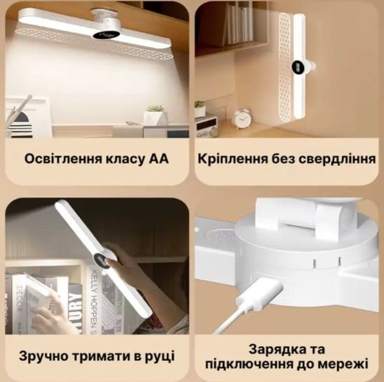 Світлодіодна лампа Led-лампа 55см Підвісна лампа з годинником 5режимів