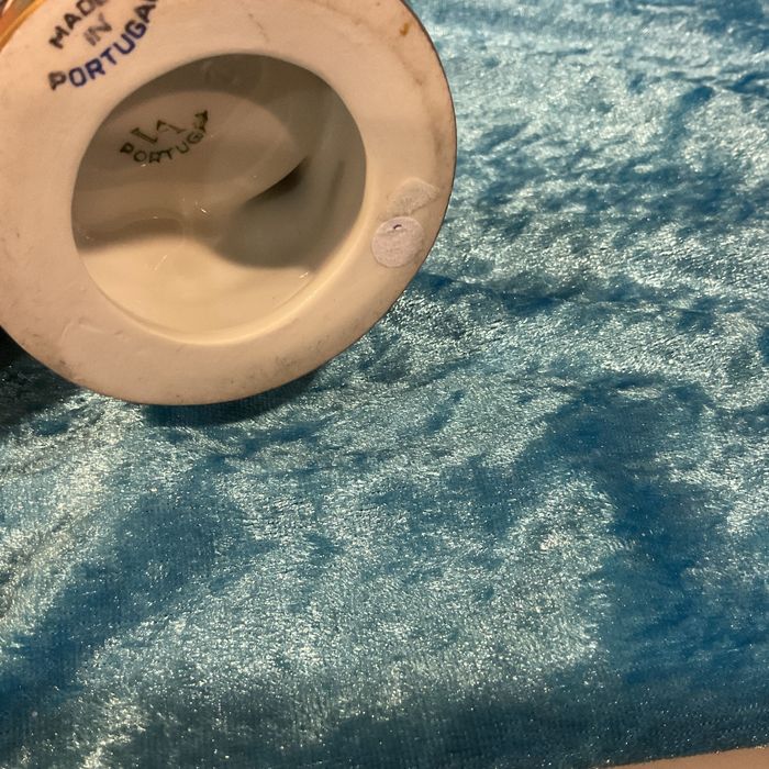 Vista alegre 1 estação porcelana pintura manual 17 cm