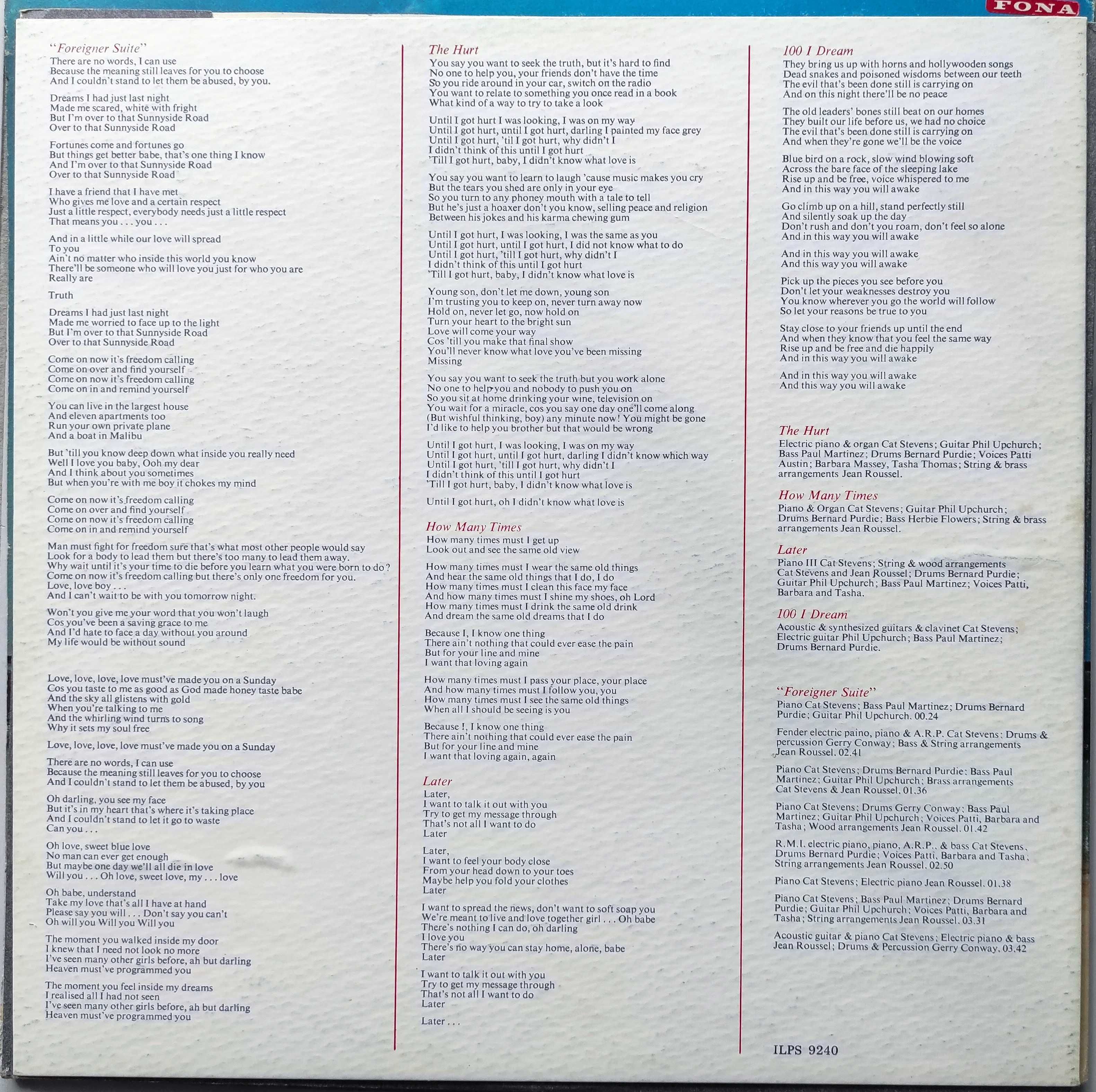 Płyta winylowa Cat Stevens – Foreigner