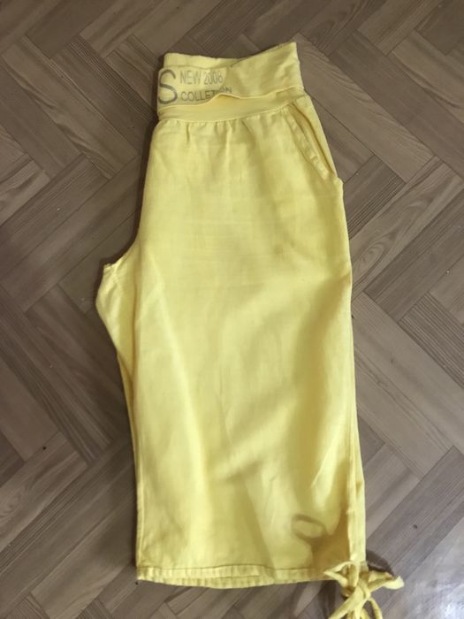 Komplet żóto- czarny nluxka i spodenki Moda Grinta roz. M