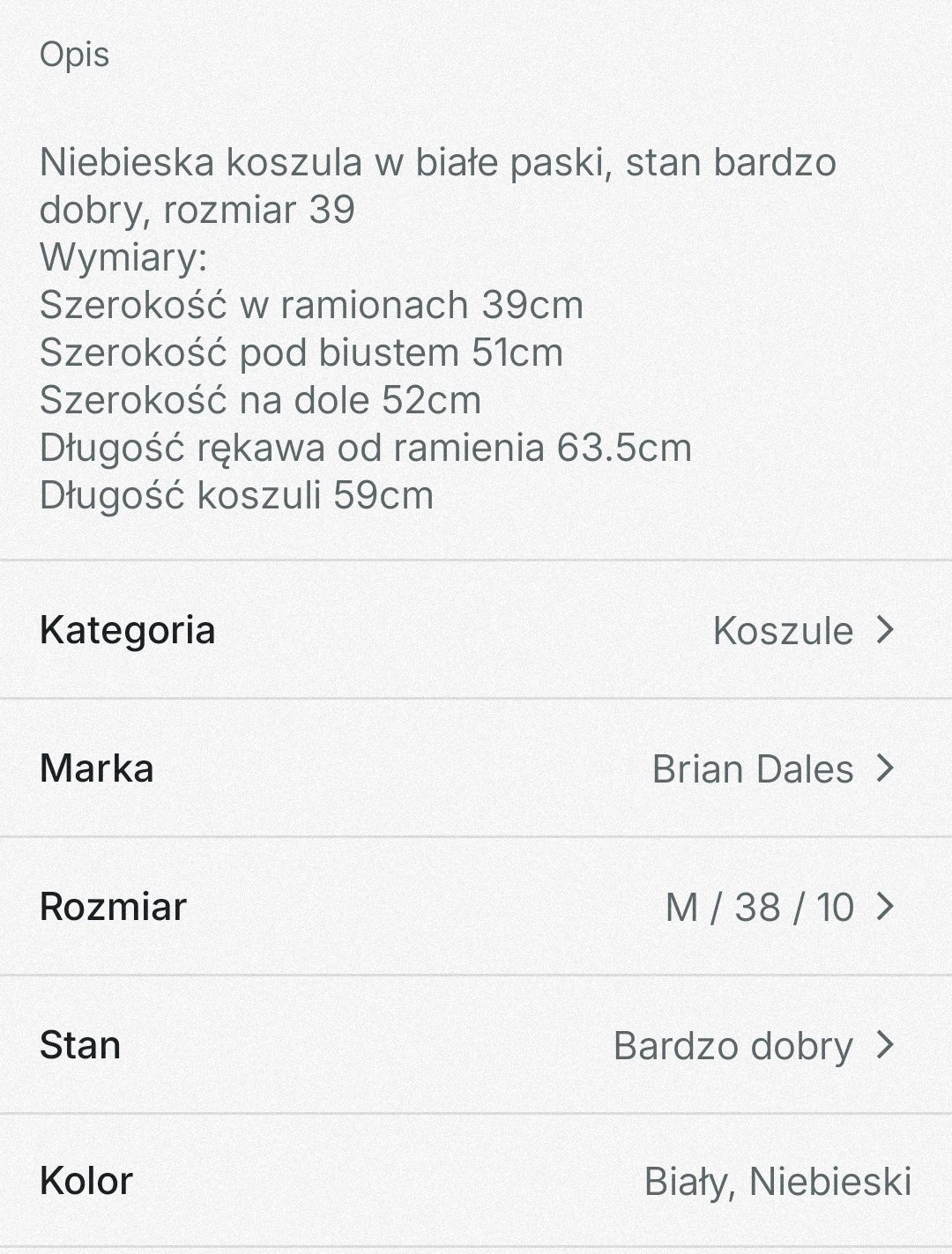 Koszula w paski.