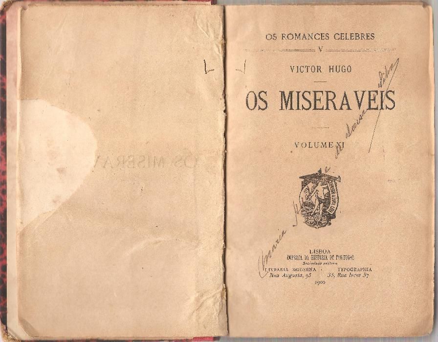 Os Miseráveis de Victor Hugo - Edição ano 1900