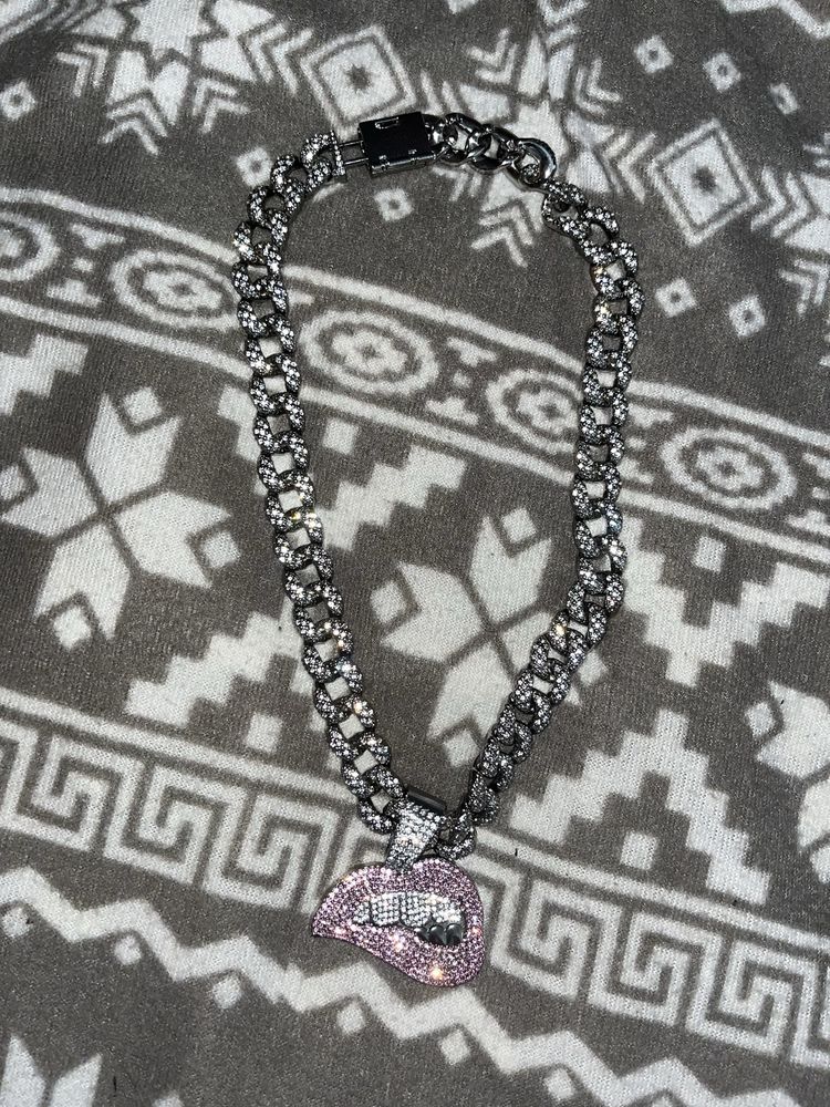 gruby chain cuban link z pendantem