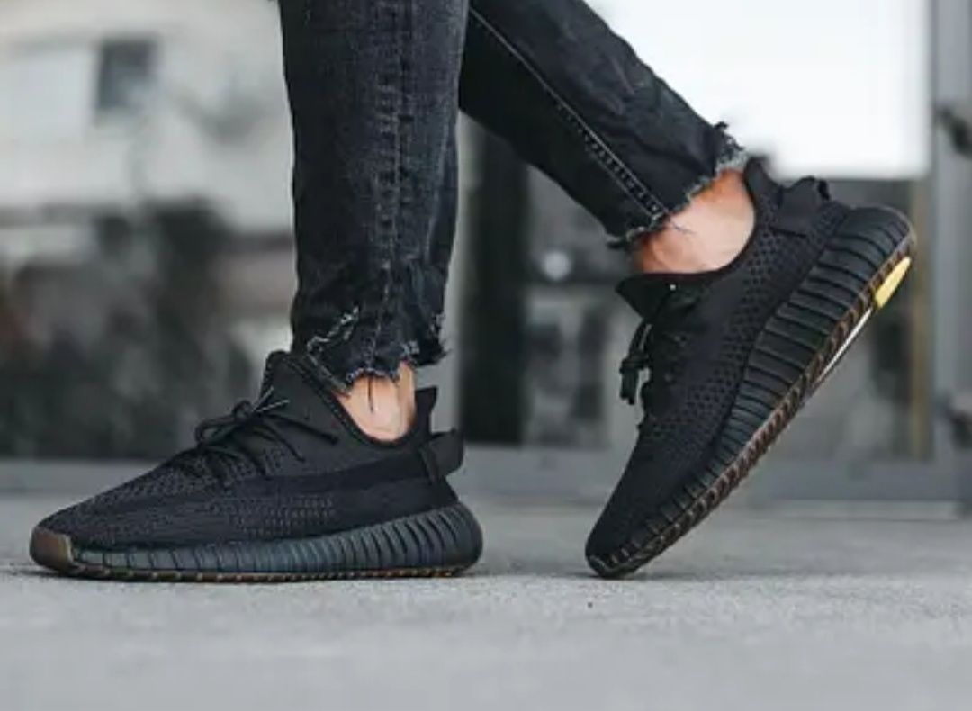 Кроссовки Adidas Yeezy Boost 350 Черные Мусжие Кроссовки Адидас Изи