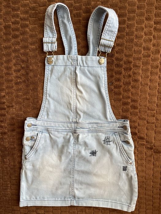 Джинсовий комбінезон юбка