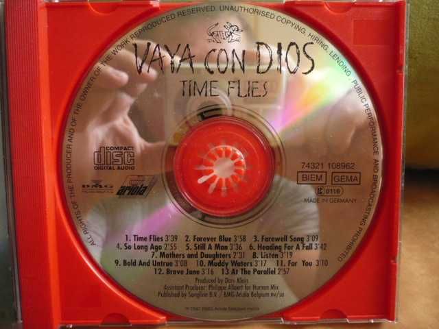 Płyta CD formacji  Vaya Con Dios  Time Flies.Zapraszam.