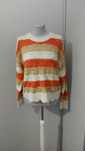 Sweter ażurowy w pasy .