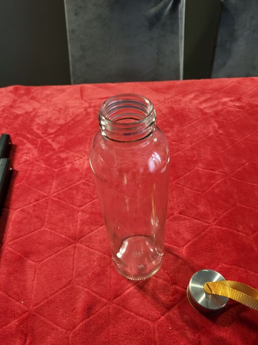 Butelka bidon na wodę szklany pojemnośxć 490 ml